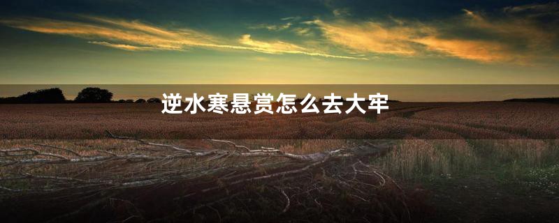 逆水寒悬赏怎么去大牢