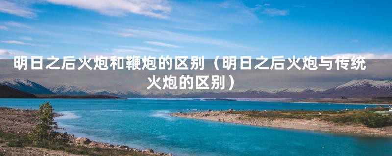 明日之后火炮和鞭炮的区别(明日之后火炮与传统火炮的区别)