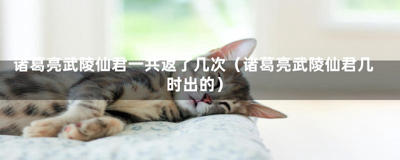 诸葛亮武陵仙君一共返了几次(诸葛亮武陵仙君几时出的)