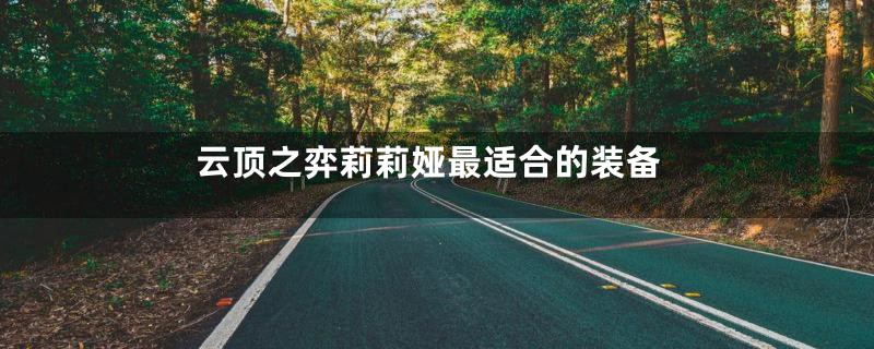 云顶之弈莉莉娅最适合的装备