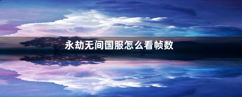 永劫无间国服怎么看帧数