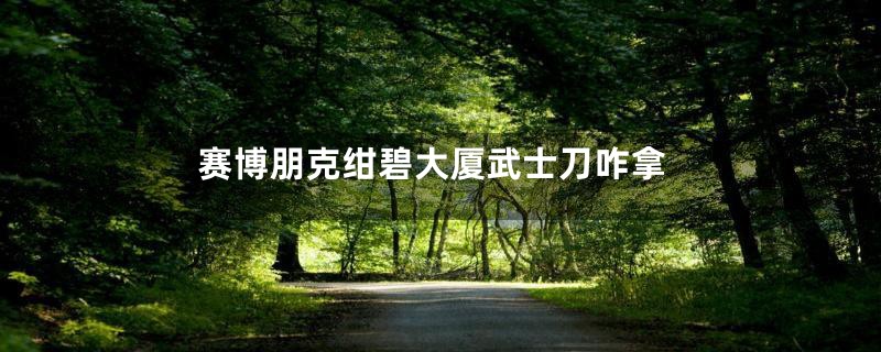 赛博朋克绀碧大厦武士刀咋拿
