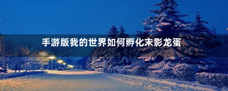 手游版我的世界如何孵化末影龙蛋