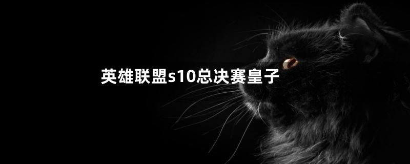 英雄联盟s10总决赛皇子