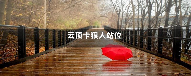 云顶卡狼人站位