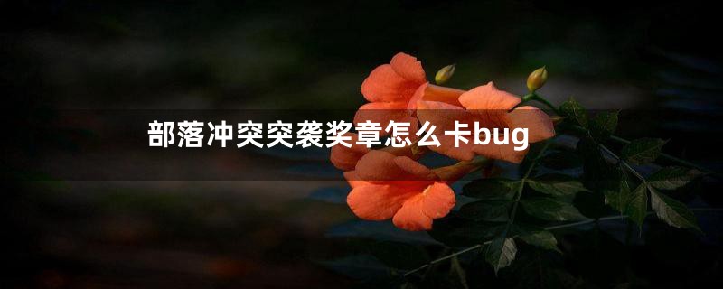 部落冲突突袭奖章怎么卡bug