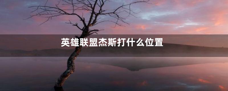 英雄联盟杰斯打什么位置