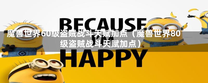 魔兽世界60级盗贼战斗天赋加点（魔兽世界80级盗贼战斗天赋加点）