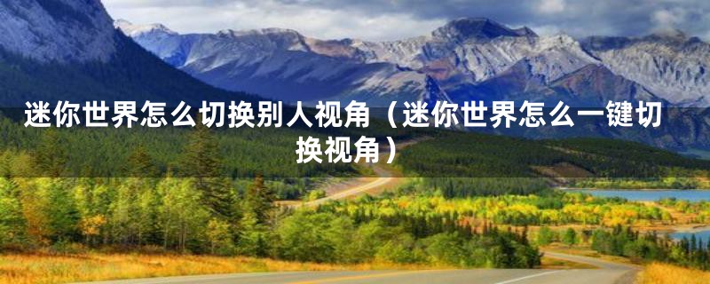 迷你世界怎么切换别人视角（迷你世界怎么一键切换视角）