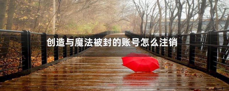 创造与魔法被封的账号怎么注销