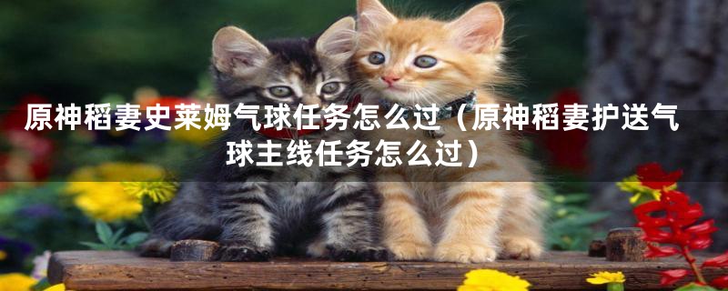 原神稻妻史莱姆气球任务怎么过（原神稻妻护送气球主线任务怎么过）