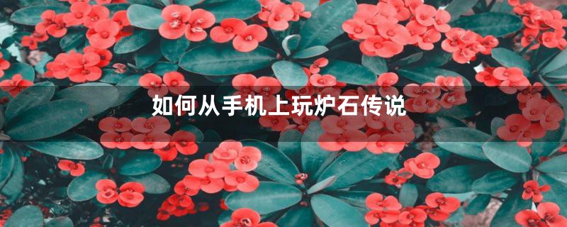 如何从手机上玩炉石传说