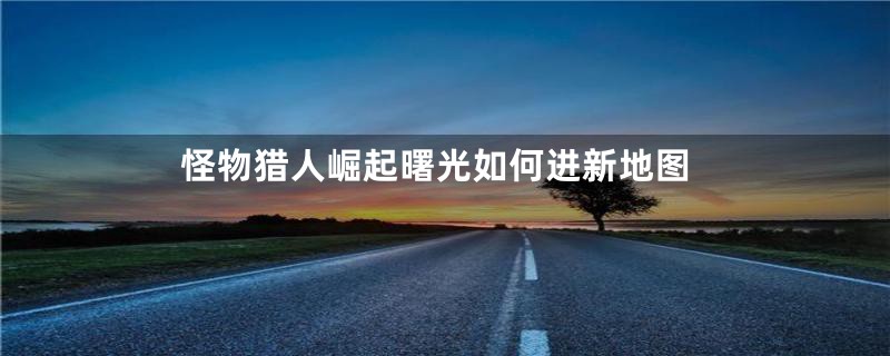 怪物猎人崛起曙光如何进新地图