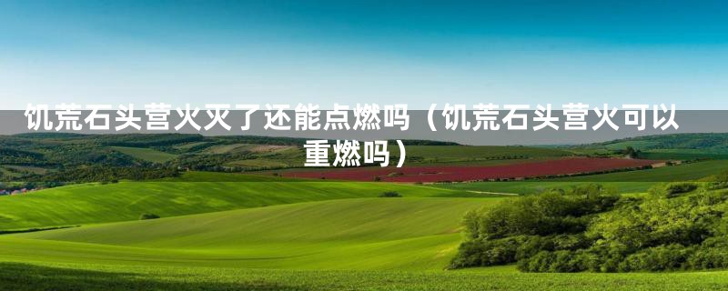 饥荒石头营火灭了还能点燃吗(饥荒石头营火可以重燃吗)