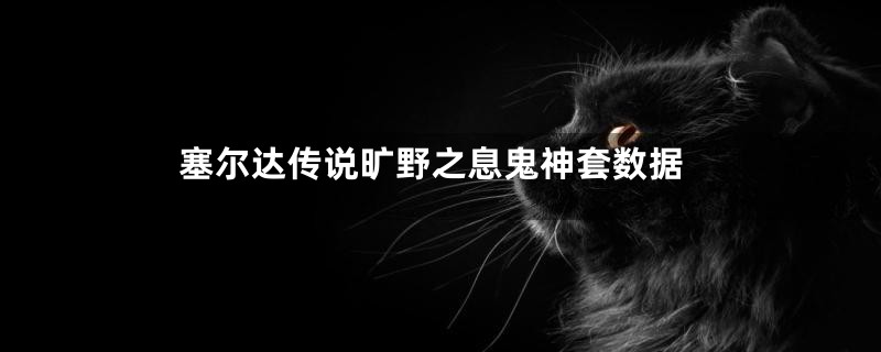 塞尔达传说旷野之息鬼神套数据