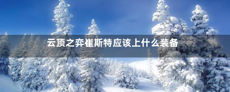 云顶之弈崔斯特应该上什么装备