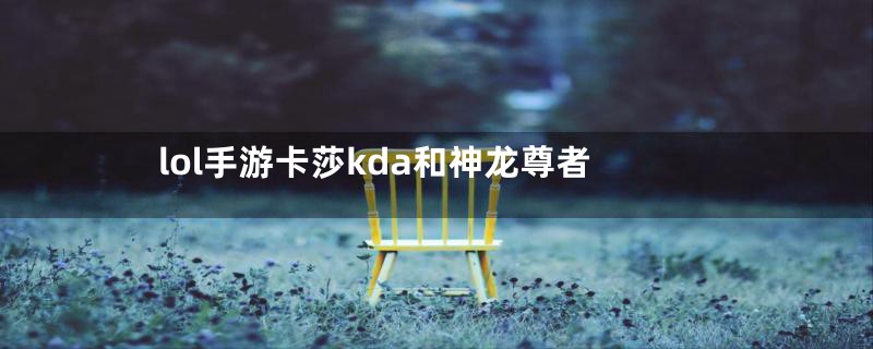 lol手游卡莎kda和神龙尊者