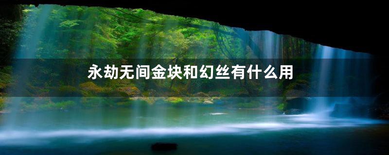 永劫无间金块和幻丝有什么用