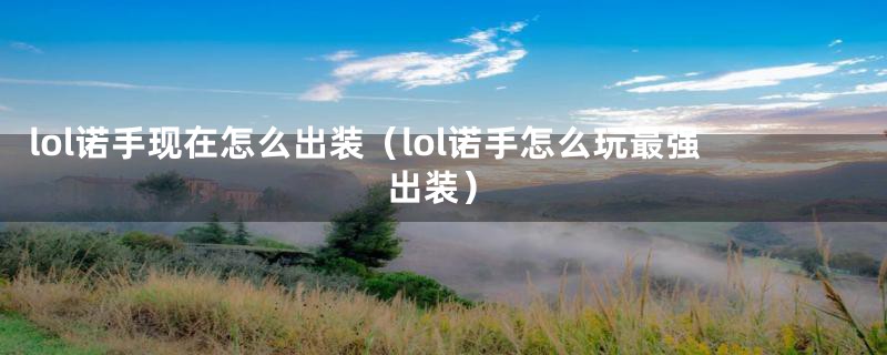 lol诺手现在怎么出装（lol诺手怎么玩最强出装）