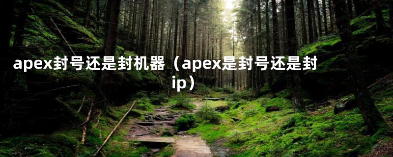 apex封号还是封机器（apex是封号还是封ip）