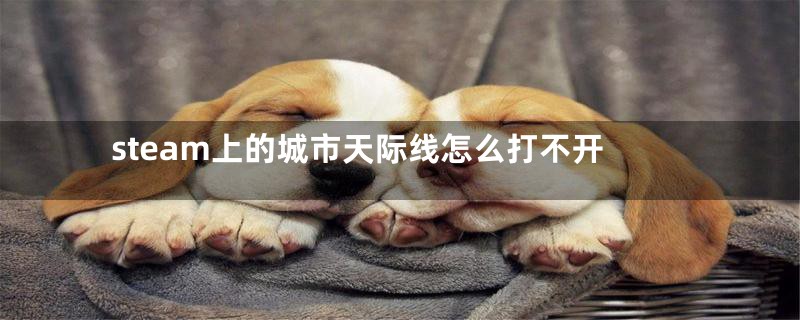 steam上的城市天际线怎么打不开