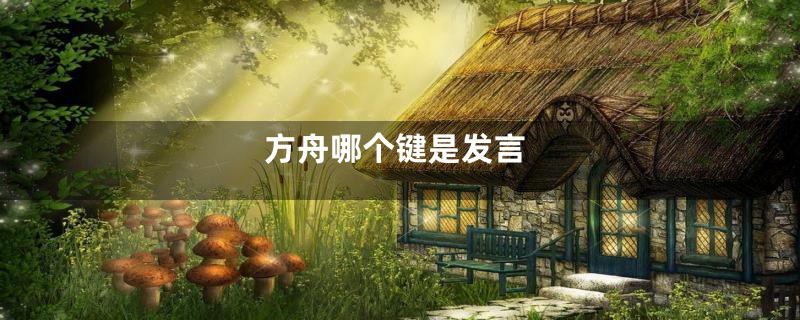 方舟哪个键是发言