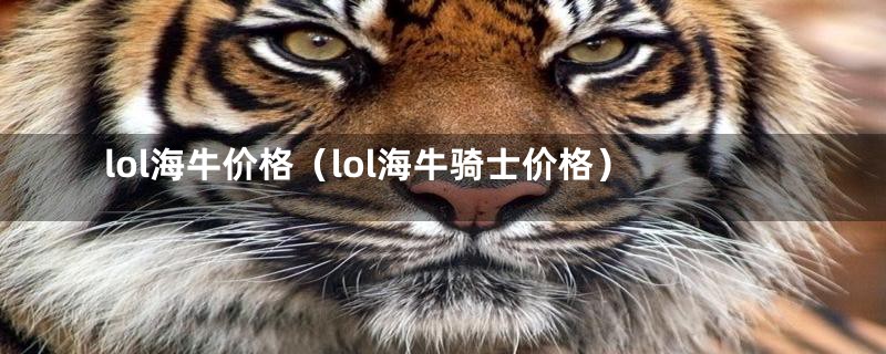 lol海牛价格（lol海牛骑士价格）