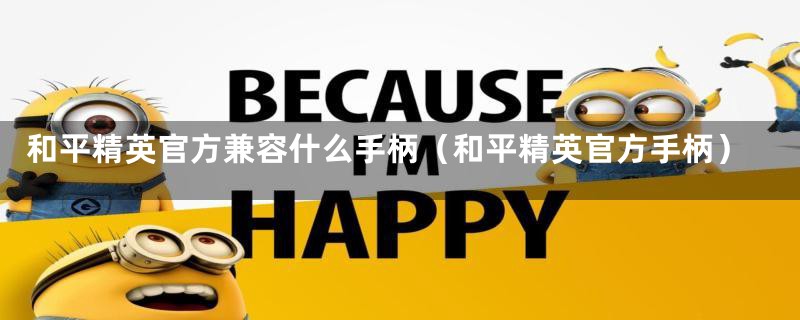 和平精英官方兼容什么手柄(和平精英官方手柄)