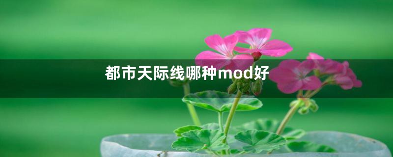 都市天际线哪种mod好