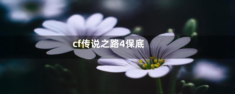 cf传说之路4保底