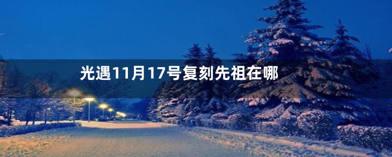 光遇11月17号复刻先祖在哪