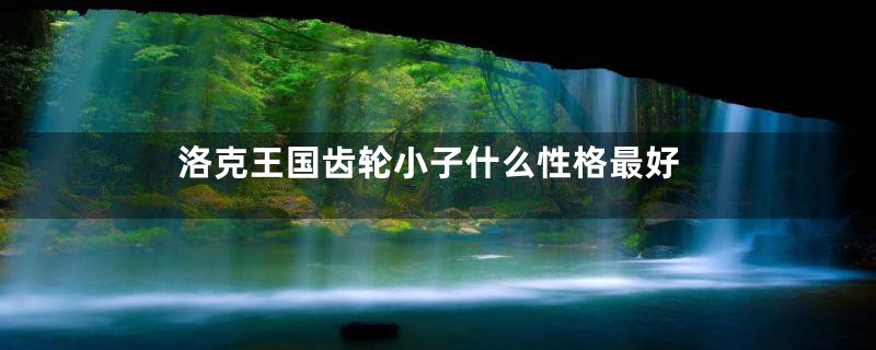 洛克王国齿轮小子什么性格最好