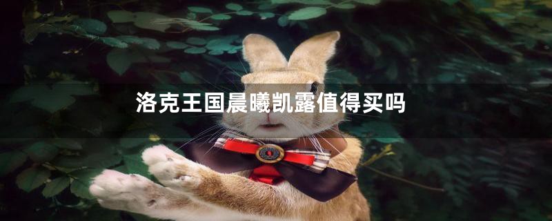洛克王国晨曦凯露值得买吗