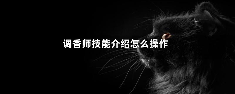 调香师技能介绍怎么操作