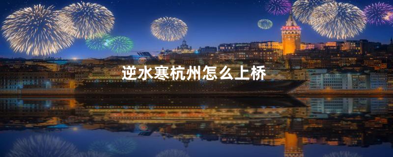 逆水寒杭州怎么上桥