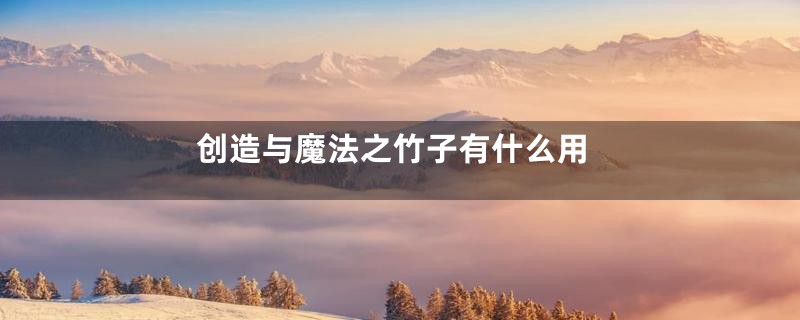 创造与魔法之竹子有什么用