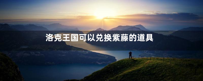 洛克王国可以兑换紫藤的道具
