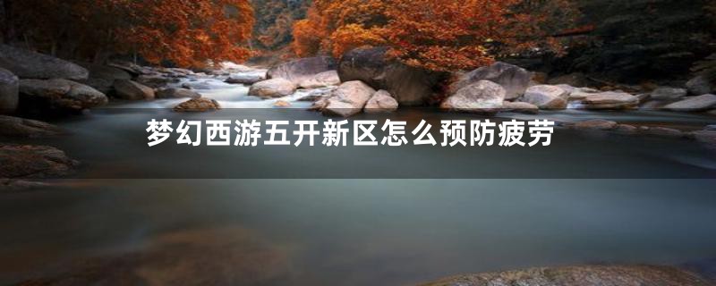 梦幻西游五开新区怎么预防疲劳