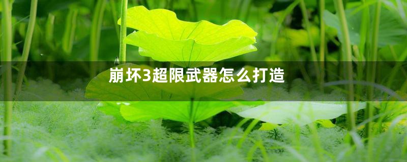 崩坏3超限武器怎么打造