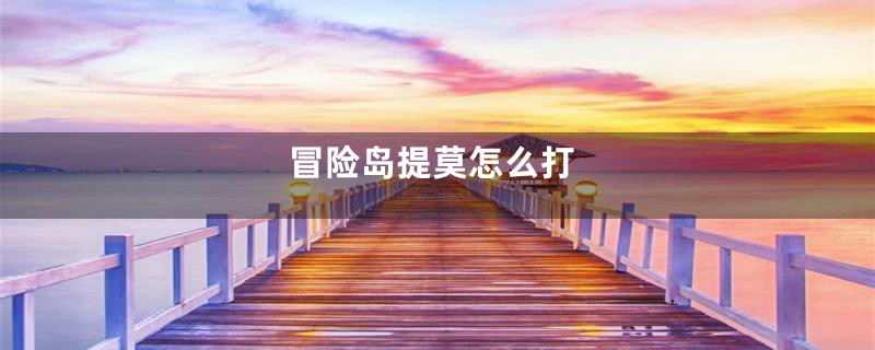 冒险岛提莫怎么打