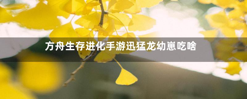 方舟生存进化手游迅猛龙幼崽吃啥