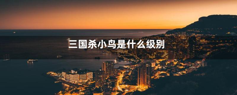 三国杀小鸟是什么级别
