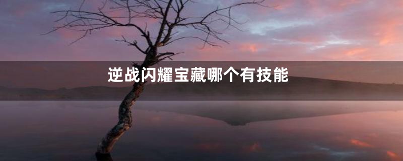 逆战闪耀宝藏哪个有技能