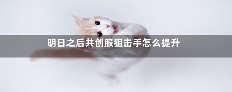 明日之后共创服狙击手怎么提升