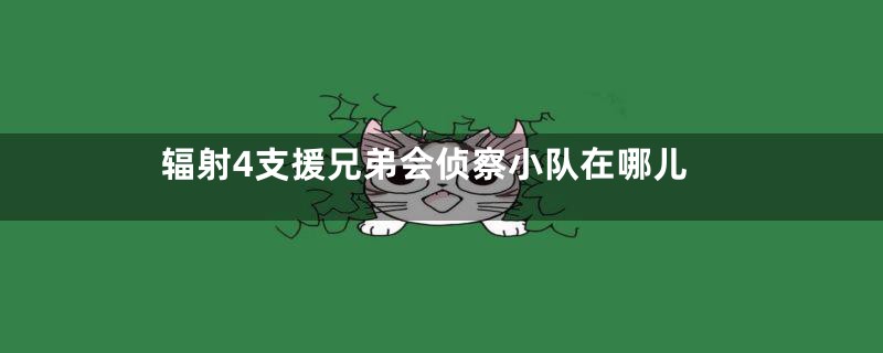 辐射4支援兄弟会侦察小队在哪儿