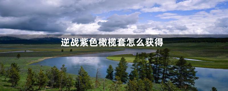 逆战紫色橄榄套怎么获得