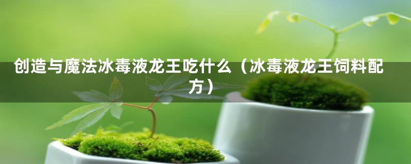 创造与魔法冰毒液龙王吃什么（冰毒液龙王饲料配方）