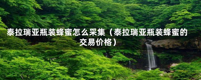 泰拉瑞亚瓶装蜂蜜怎么采集(泰拉瑞亚瓶装蜂蜜的交易价格)