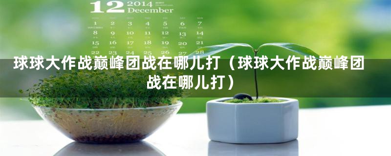 球球大作战巅峰团战在哪儿打(球球大作战巅峰团战在哪儿打)