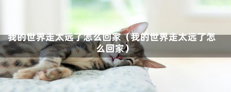 我的世界走太远了怎么回家（我的世界走太远了怎么回家）